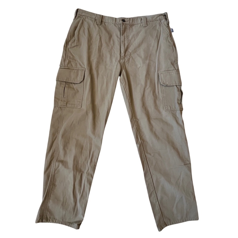 Tyndale FR Cargo Pants Men 40x32 Tan Khaki Flame Resistant NFPA 2112 CAT 2 K215T
